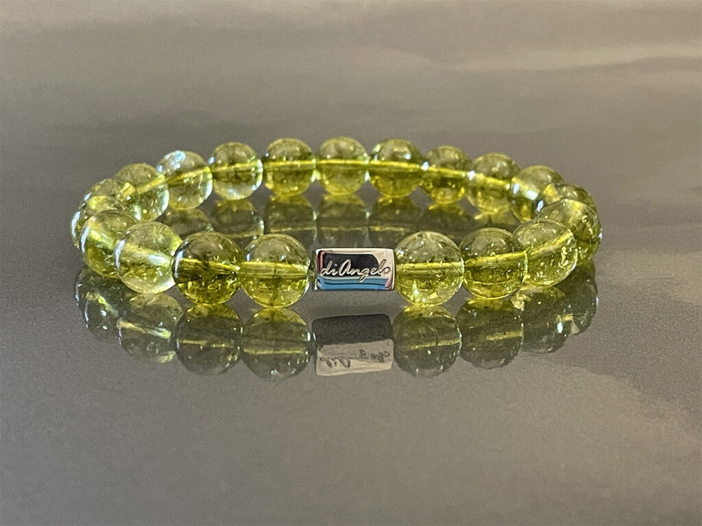 Peridot bracelet handcrafted in Rome