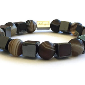 Coffee Striped Agate Bracelets